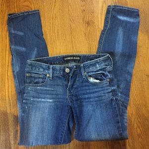 Express ankle skinny Stella low rise jeans