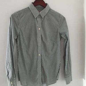Banana Republic non-iron button down striped shirt