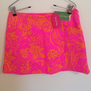 NWT Lilly Pulitzer Neon Skort 💄price drop!!!!