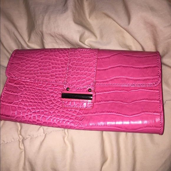 Loft pink clutch