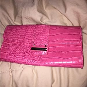 Loft pink clutch