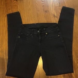 Black distressed Stella Jean legging