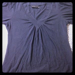 **Sale!!** Navy V-neck Blouse