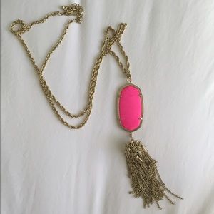 Kendra Scott Hot Pink Rayne Necklace