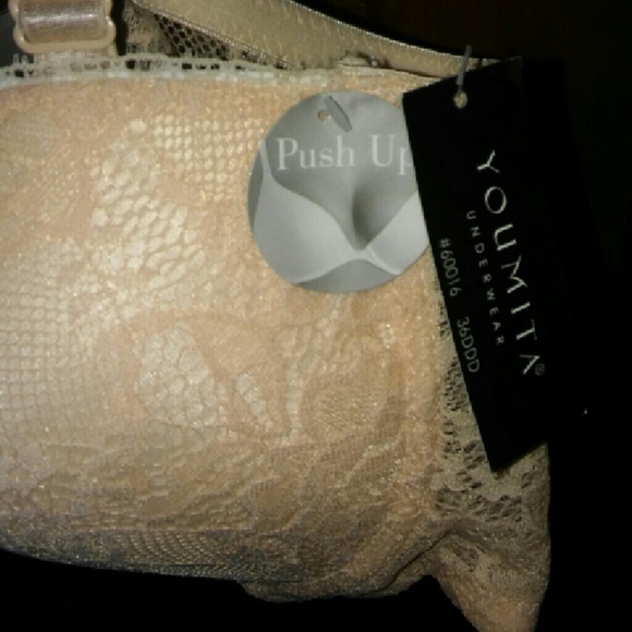 YOUMITA UNDERWIRE PUSH UP BRA SIZE 36DDD