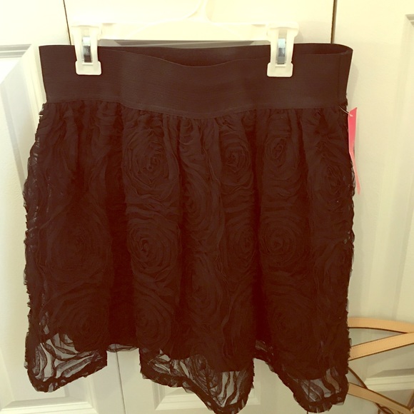 Black new with tags rosette skirt