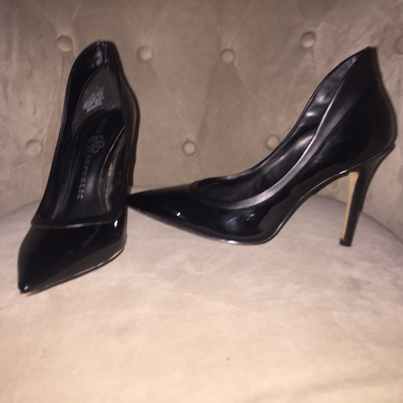 Sexy black stiletto heels