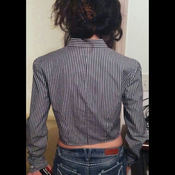 S Striped Ralph Lauren Tie Top - Picture 2 of 4