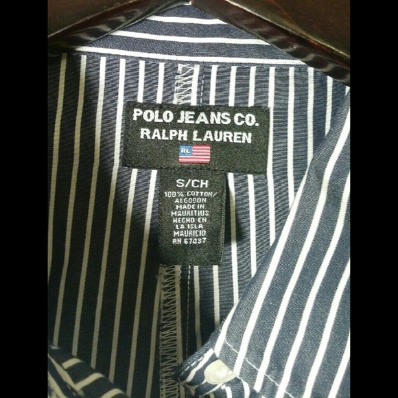 S Striped Ralph Lauren Tie Top - Picture 3 of 4