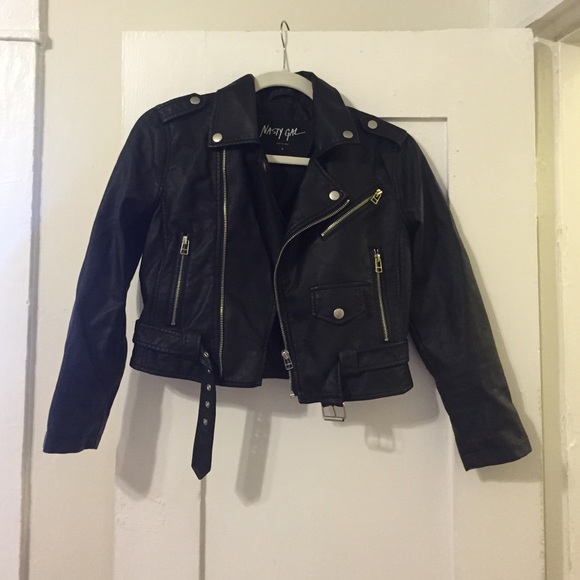 Nasty Gal Jackets & Blazers - Cropped Faux Leather Jacket