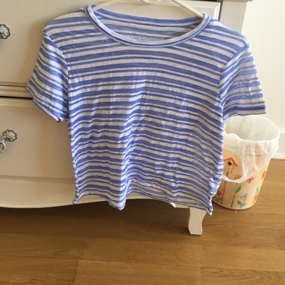 blue and white striped top - Picture 1 of 1