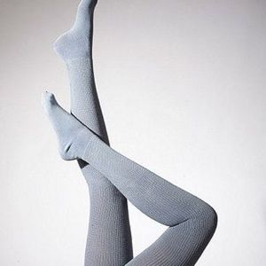 AMERICAN APPARL Dark Gray Thigh High Socks