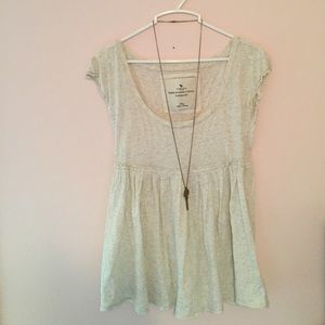 Abercrombie and Fitch Short-Sleeved Flowy Shirt
