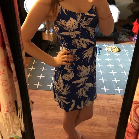 Palm leaf printed dress - Picture 3 of 4