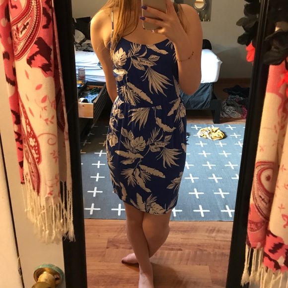 Palm leaf printed dress - Picture 4 of 4