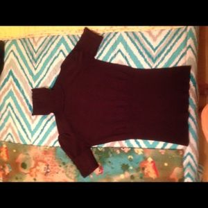 Brown turtle neck
