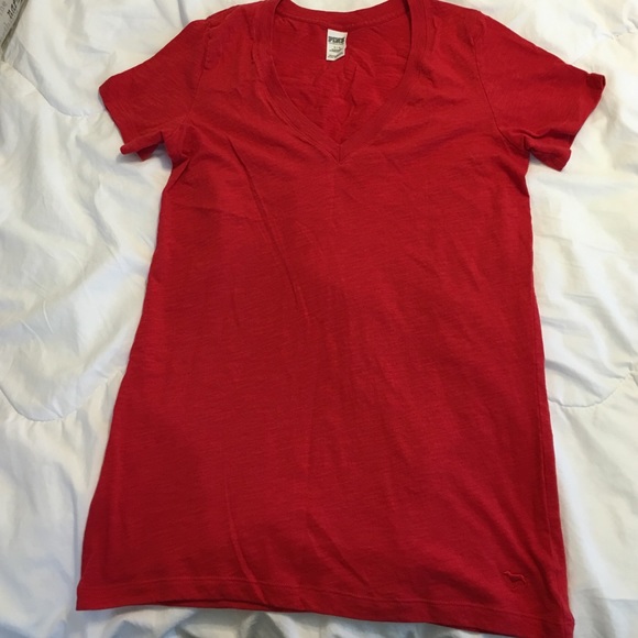 Victoria's Secret Pink v neck tee