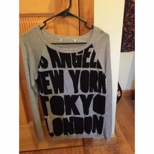 grey and black forever 21 sweater