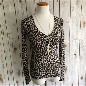 Express Design Studio Leopard Sweater