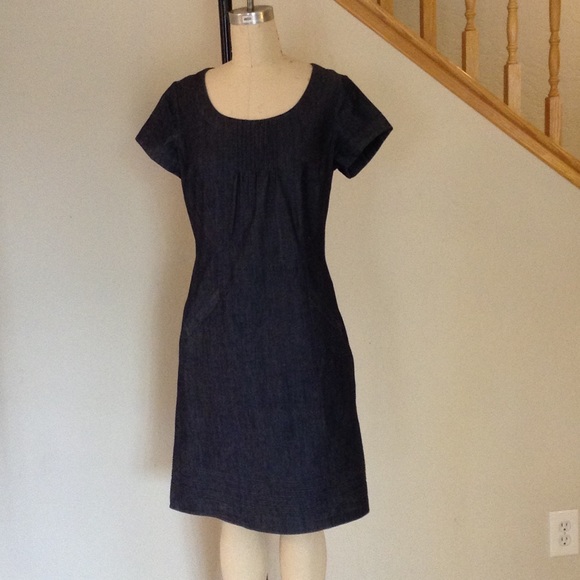 Boden all-season denim chambray dress