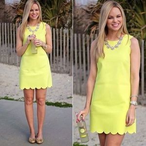 Jcrew scalloped dress