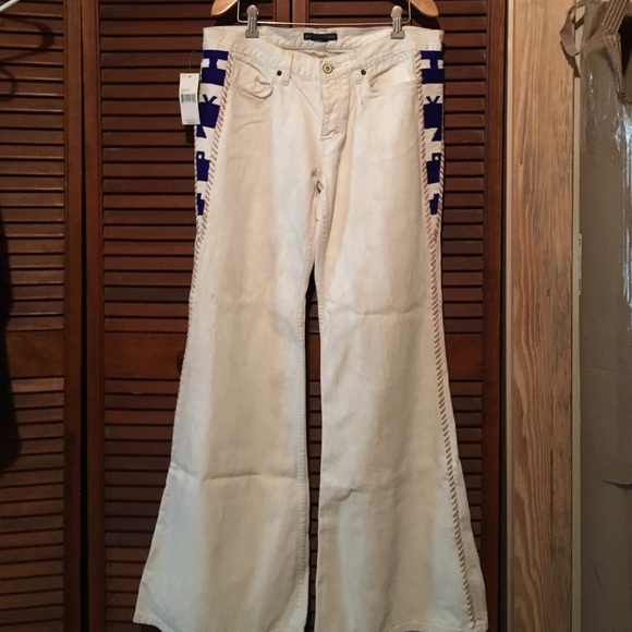 ❗️SALE ❗️Ralph Lauren beaded Jeans NWT sz31 white