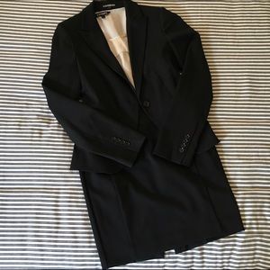 Express Black Suit Skirt