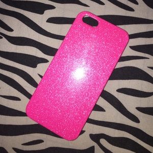 Pink glitter iPhone 5/5s case