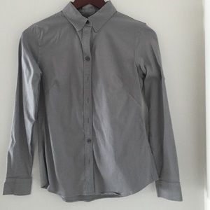 Banana Republic Gray non-Iron gray button down