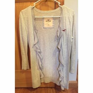 light grey Hollister cardigan
