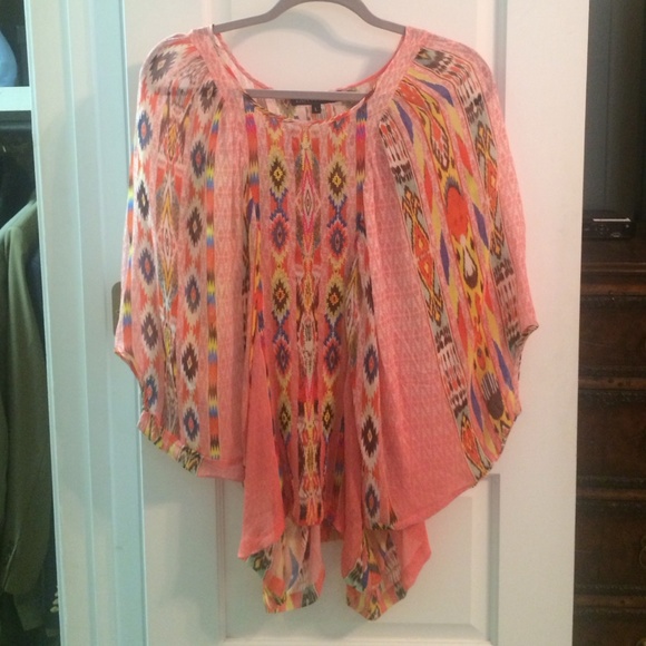 Printed/ beaded blouse