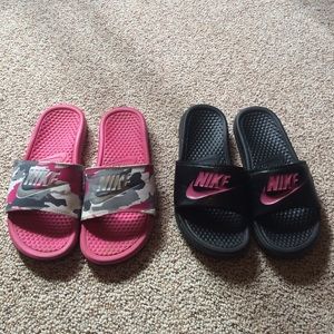 Nike bundle. Nike Benassi Sandles. Size7.