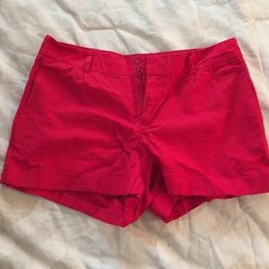 Red size six banana republic shorts