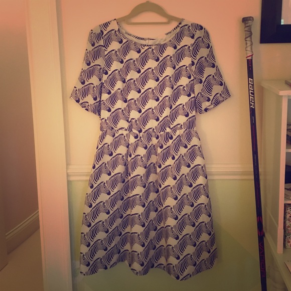 Silk zebra dress