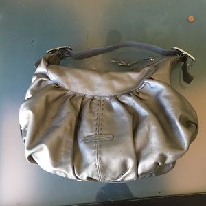 Silver Leather Cole Haan Purse
