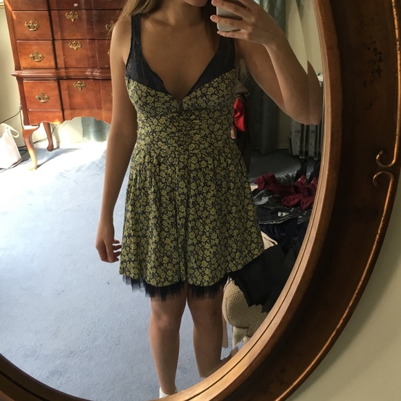 FREE PEOPLE size 10 flower dress!