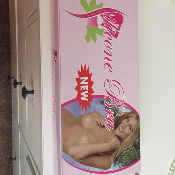 never worn silicon clear and low cut bra