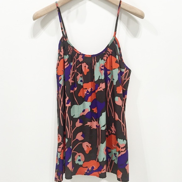 Tucker Multi Floral Shirred Cami