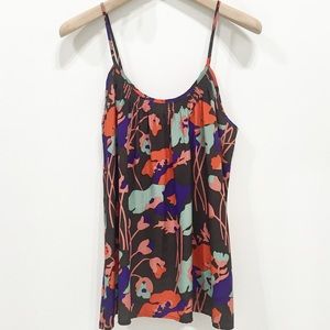 Tucker Multi Floral Shirred Cami