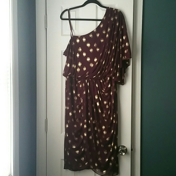 Gorgeous Adrianna Papell one shoulder dress