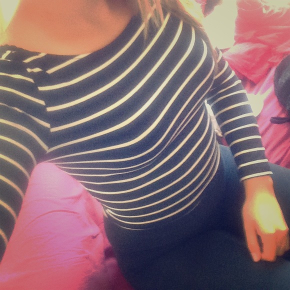 Striped crop top