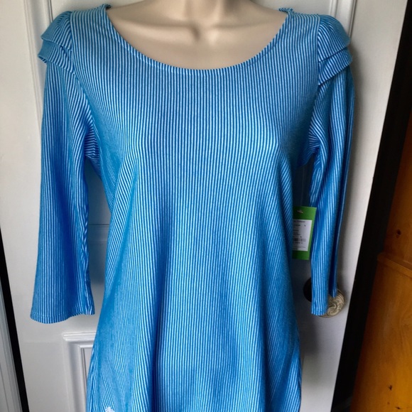 BNWT- Lilly Pulitzer FLUTTER BLUE SEERSUCKER KNIT - Picture 2 of 4