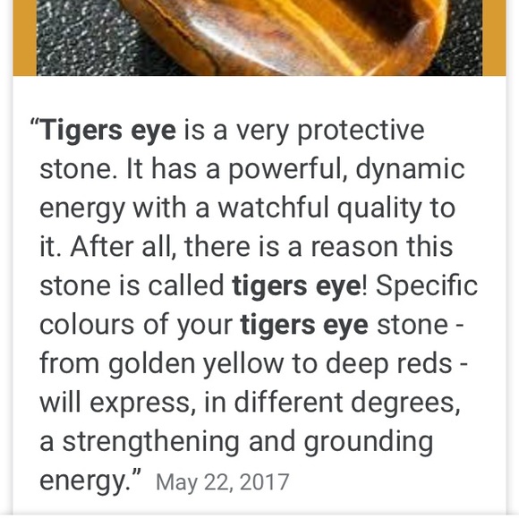 Tigers eye earrings - Picture 2 of 2