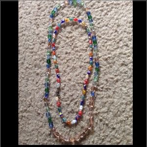 Bright glass beaded necklaces! (2)