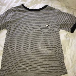 Brandy Melville Striped Alien Tee