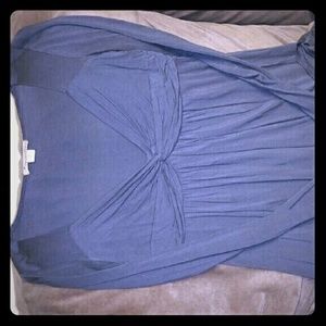 "Baby doll" low cut/long sleeve