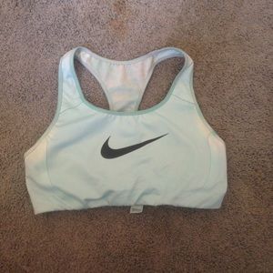 Blue Nike sports bra