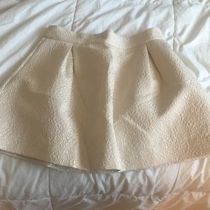 Cream with gold shimmer bubble skirt