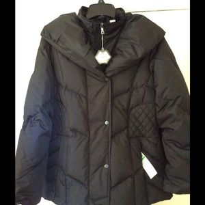 Larry Levine Quilted Down Jacket