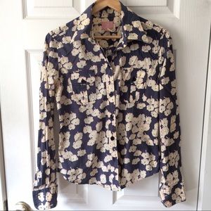 FINAL SALE Flower print Lucky Brand button up.